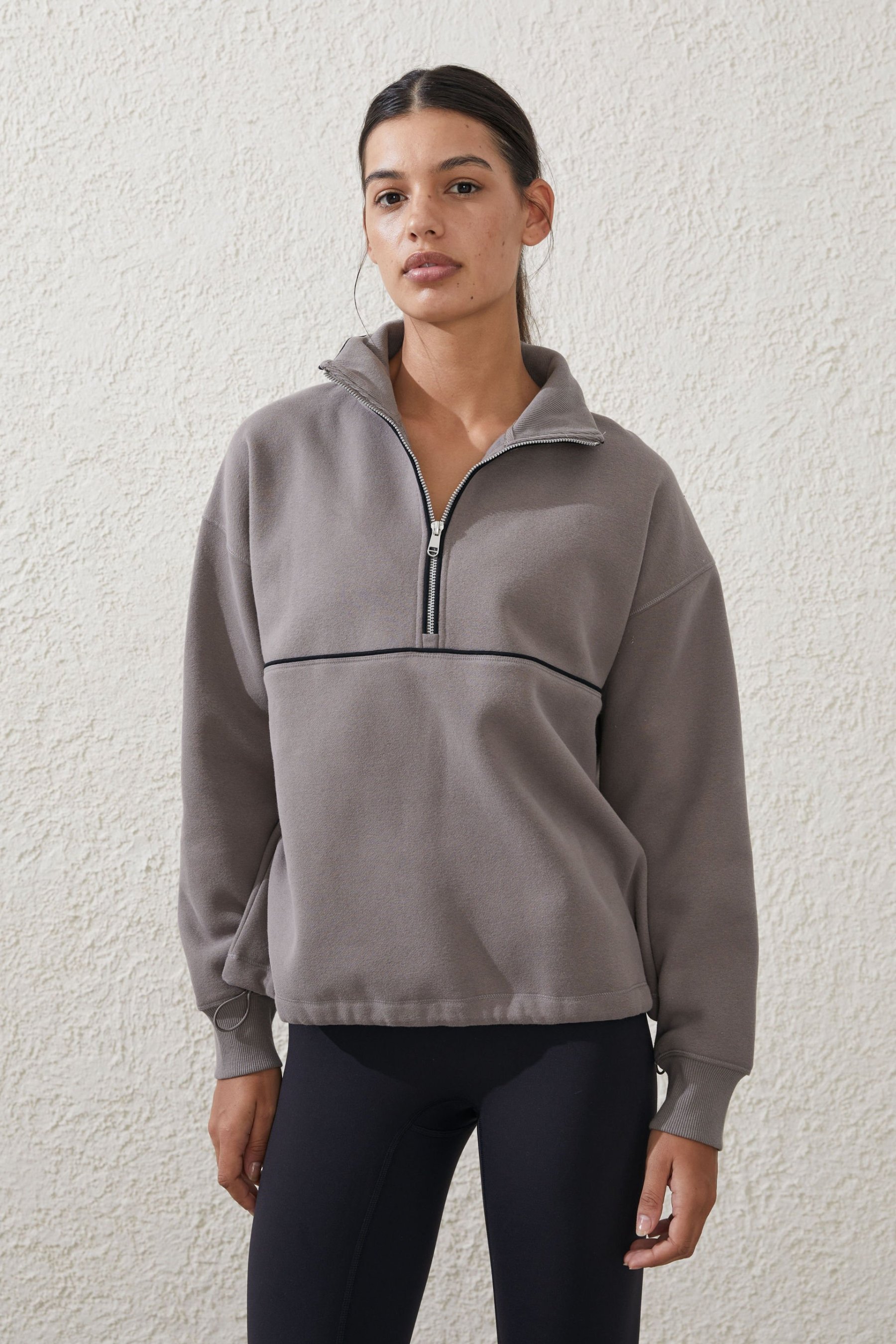 Plush Essential Half Zip Jumper
