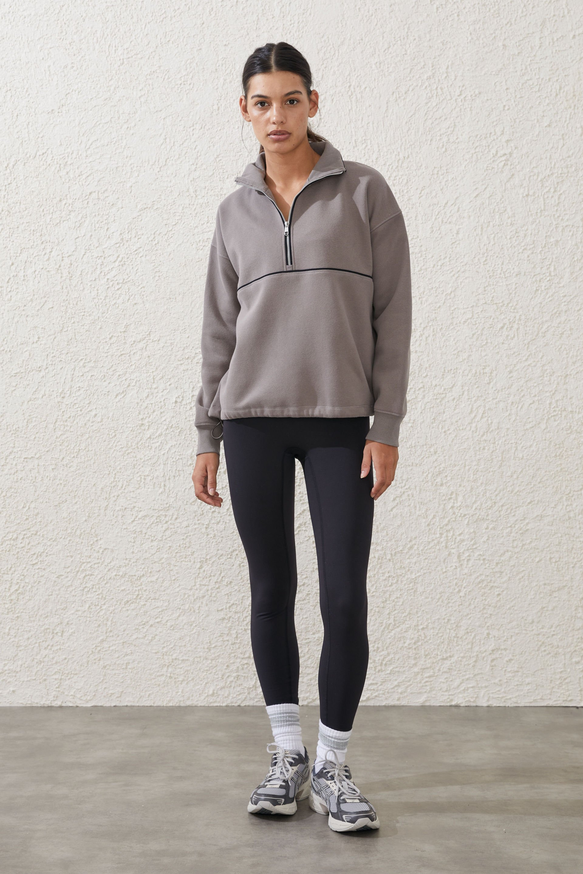 Plush Essential Half Zip Jumper