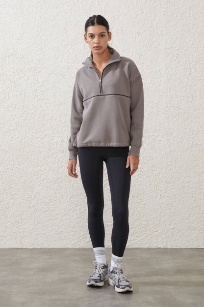 Plush Essential Half Zip Jumper