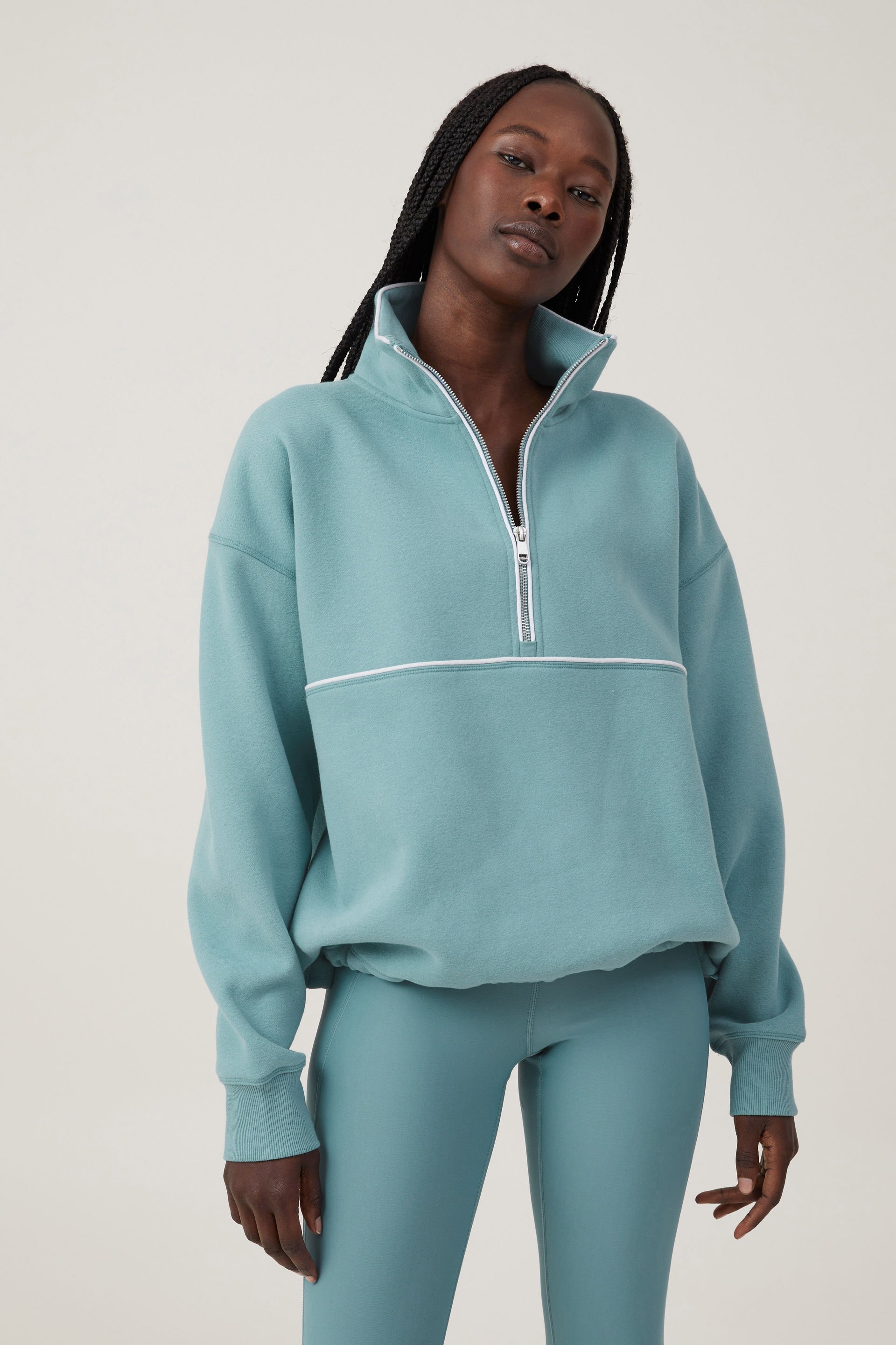 Plush Essential Half Zip Jumper