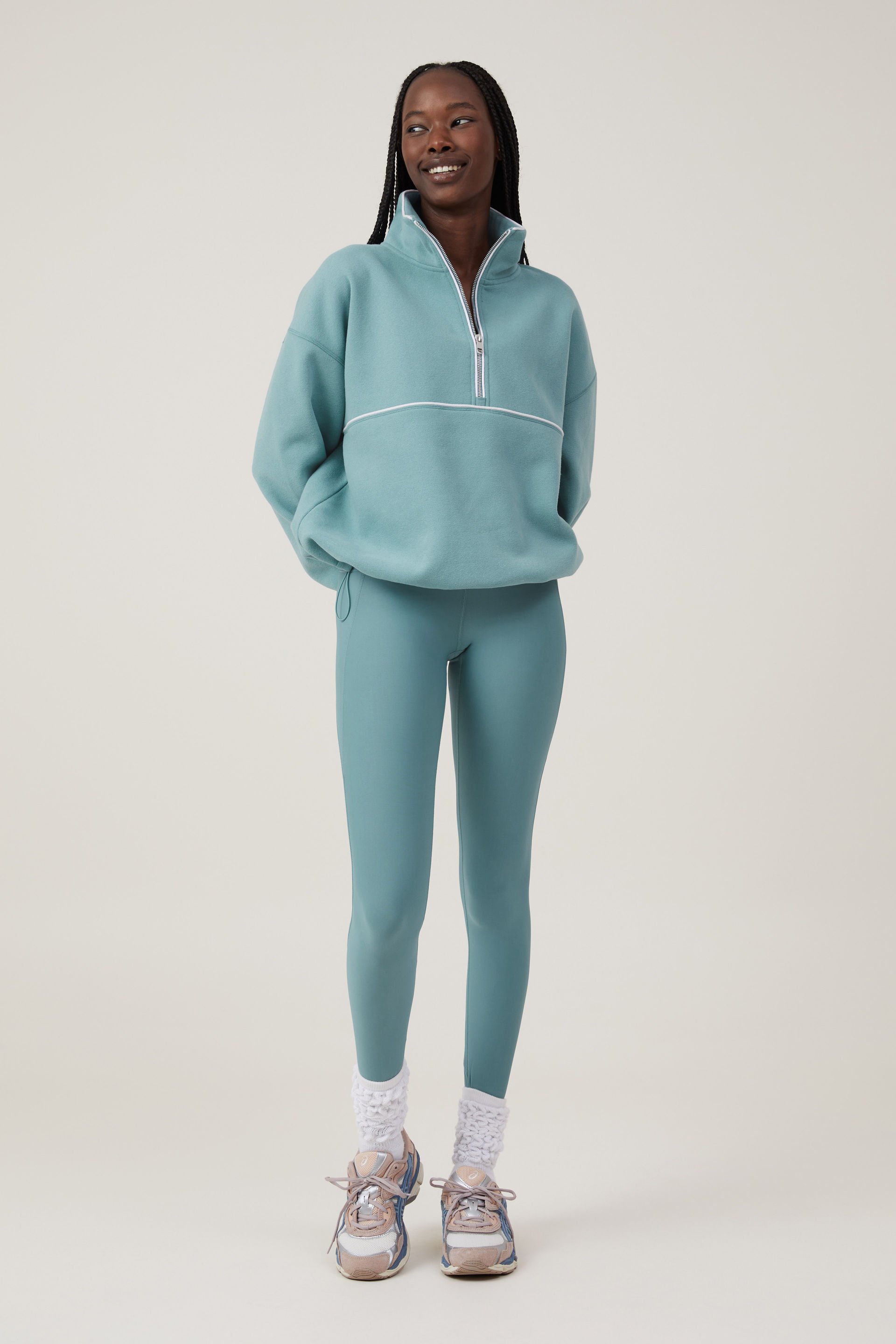 Plush Essential Half Zip Jumper