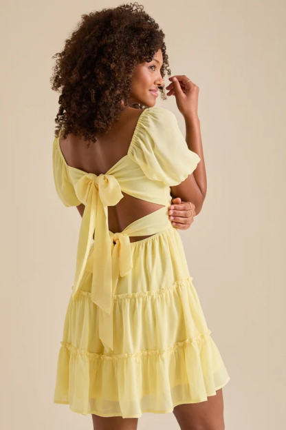 Marleigh Bow Back Mini Dress