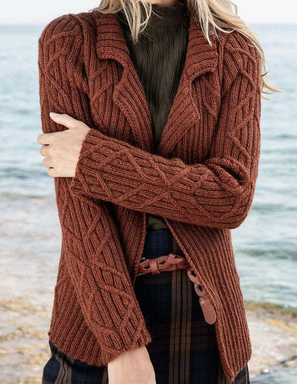 Classy Long Sleeve Plain Cardigan