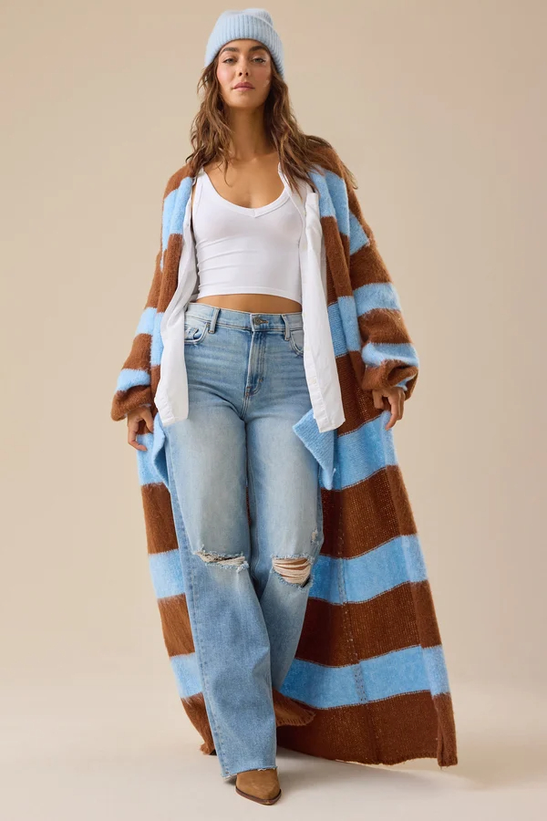Camryn Striped Duster