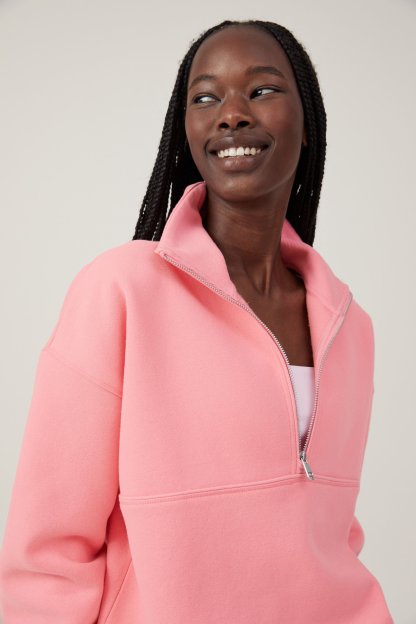 Plush Essential Half Zip Jumper