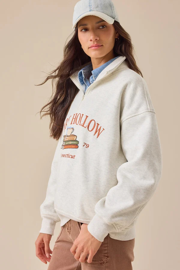 Quarter-Zip Stars Hollow Pullover