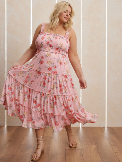 Cove Mesh Tiered Dress