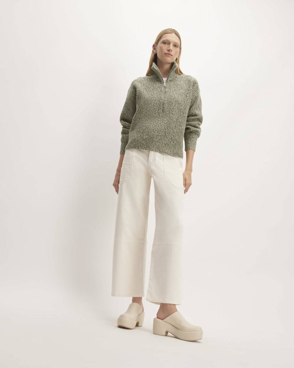 The Felted Merino Half-Zip Sweater