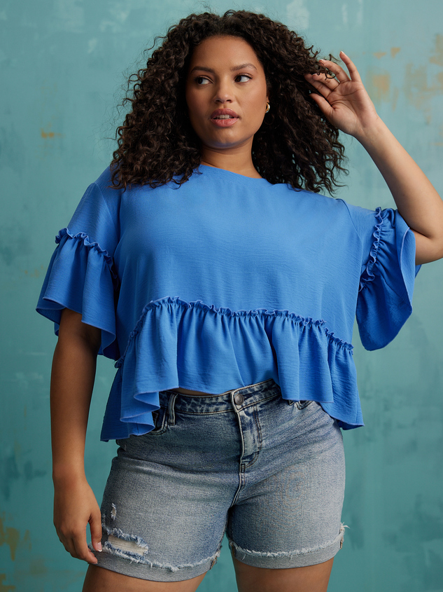 Wren Cuffed Denim Shorts