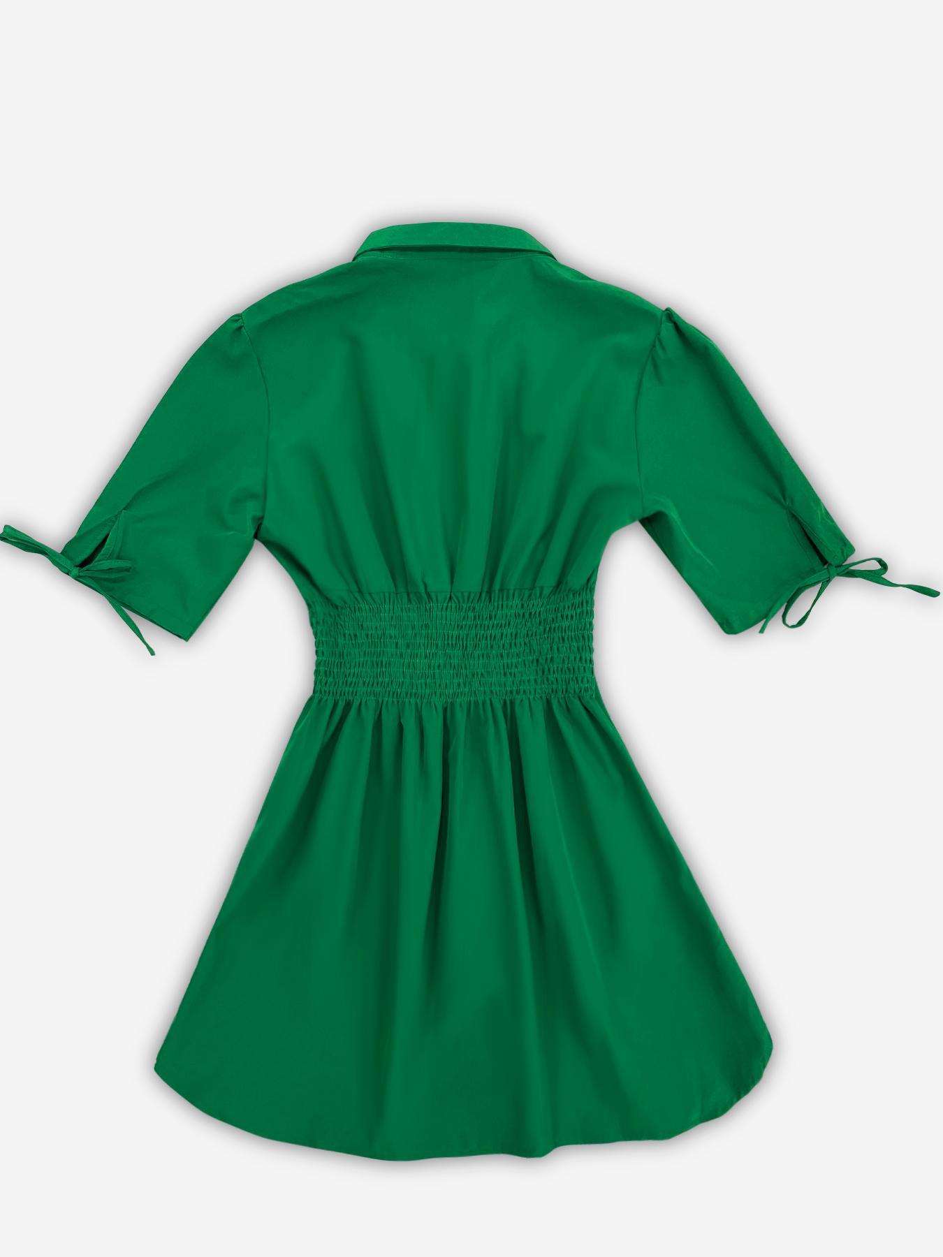 Women's Sexy V Neck Shirtwaist Mini Bodycon Dress, Womenswear, Basic Slim-Fit Woven Fabric, All-Season Casual Wear, Perfect for Any Occasion