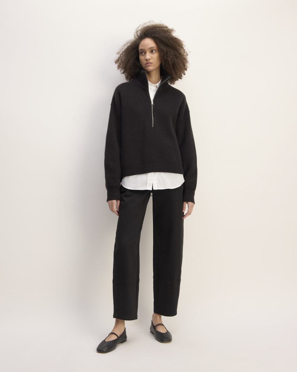 The Felted Merino Half-Zip Sweater