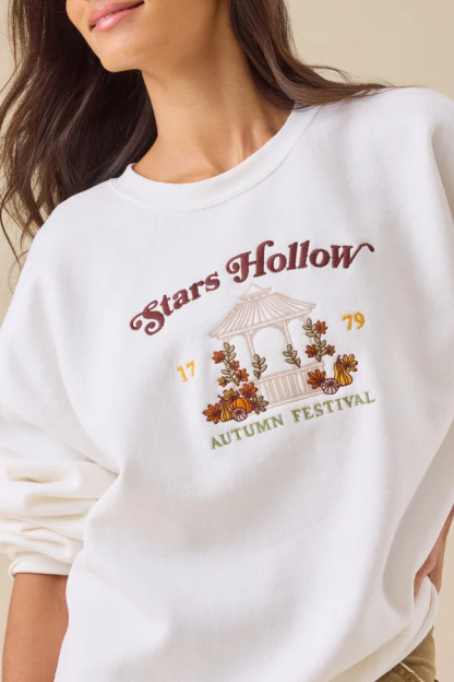 Stars Hollow Embroidered Sweatshirt