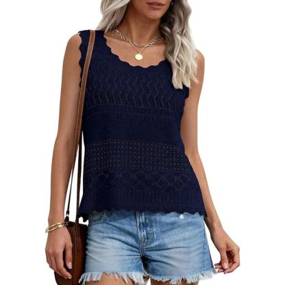 Women's Boho Beach Knit Crochet Tank Tops