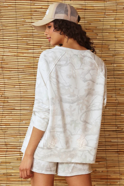 Off Track Notch Oversized Sweatshirt