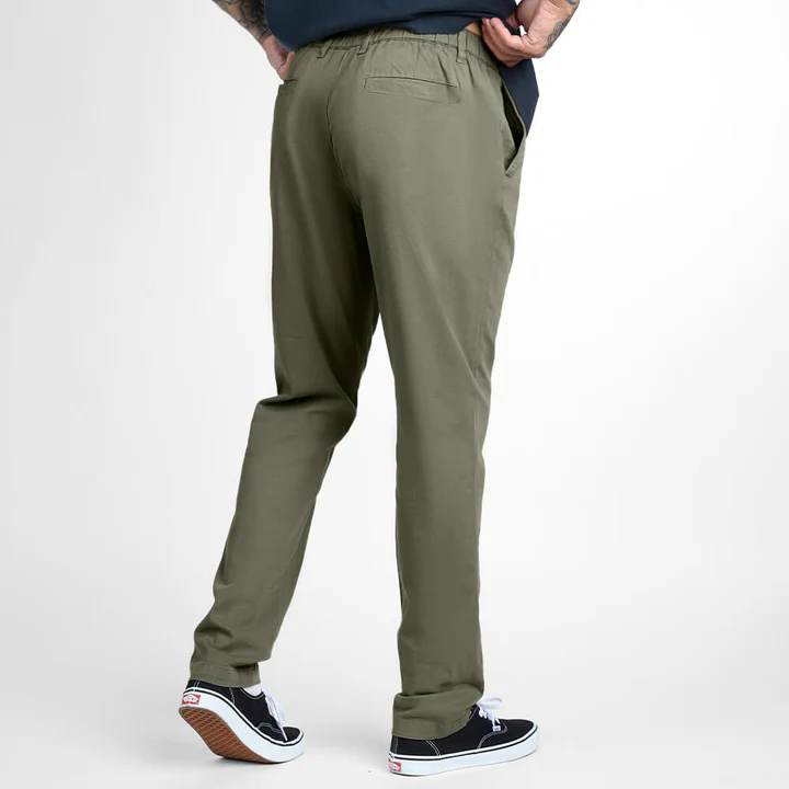 Men's Casual Stretch Twill Cotton Chino Pants