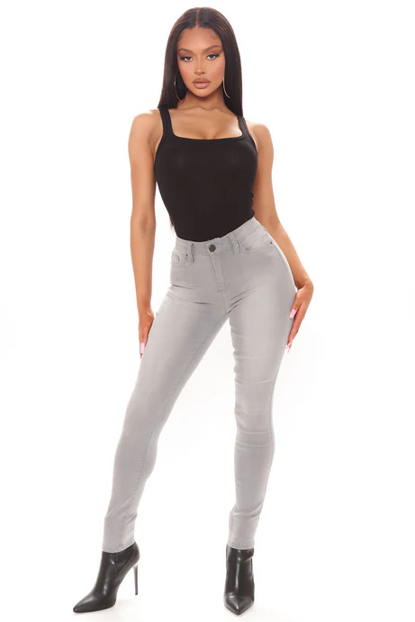 Thank Me Later Skinny Jeans - Grey