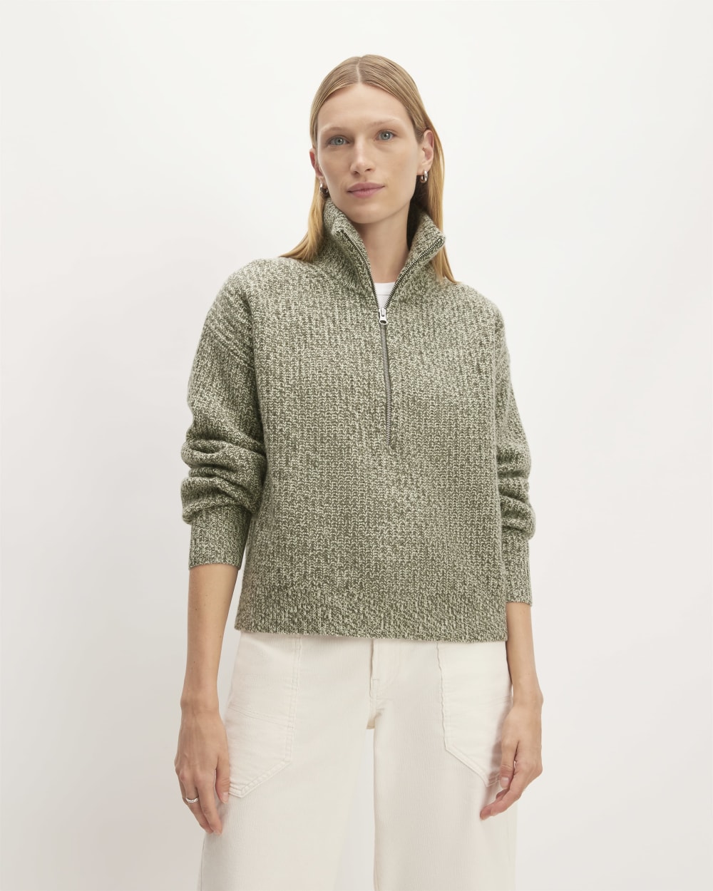The Felted Merino Half-Zip Sweater