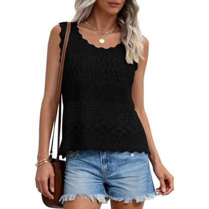 Women's Boho Beach Knit Crochet Tank Tops