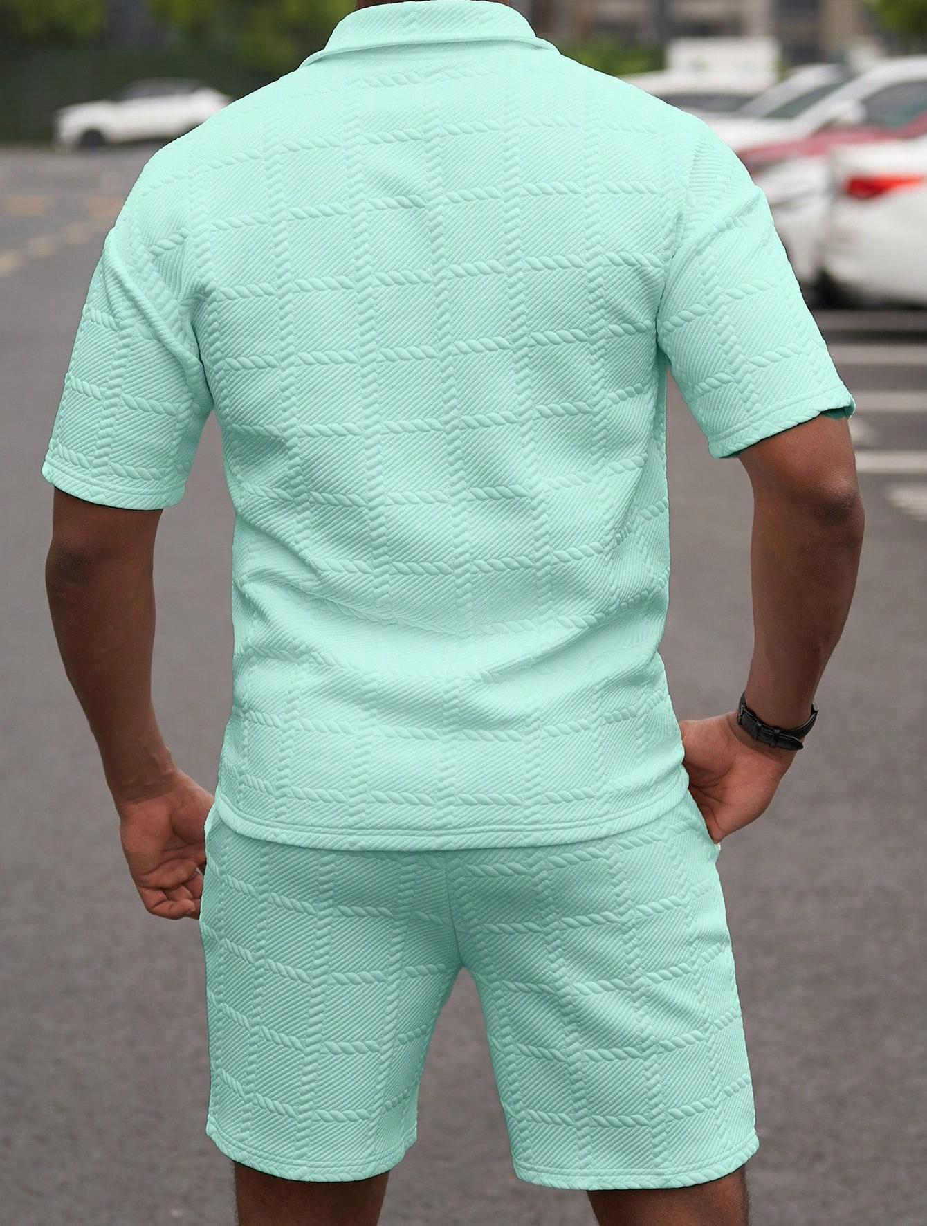 KZZ Men's Summer Solid-Colour Fashion Casual Short-Sleeved Suit Clothes Clothes Menswear Formal Shortsleeve Chainsaw Top Top Gamis Gamis Tropical KZZ Men's Summer Solid-Colour Fashion Casual Short-Sleeved Suit Clothes Clothes Menswear Formal Shortsleeve Chainsaw Top Top Gamis Gamis Tropical
