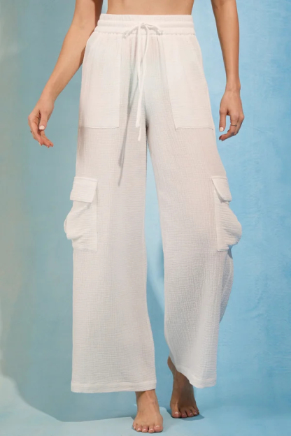 Check Out Gauze Cargo Pants
