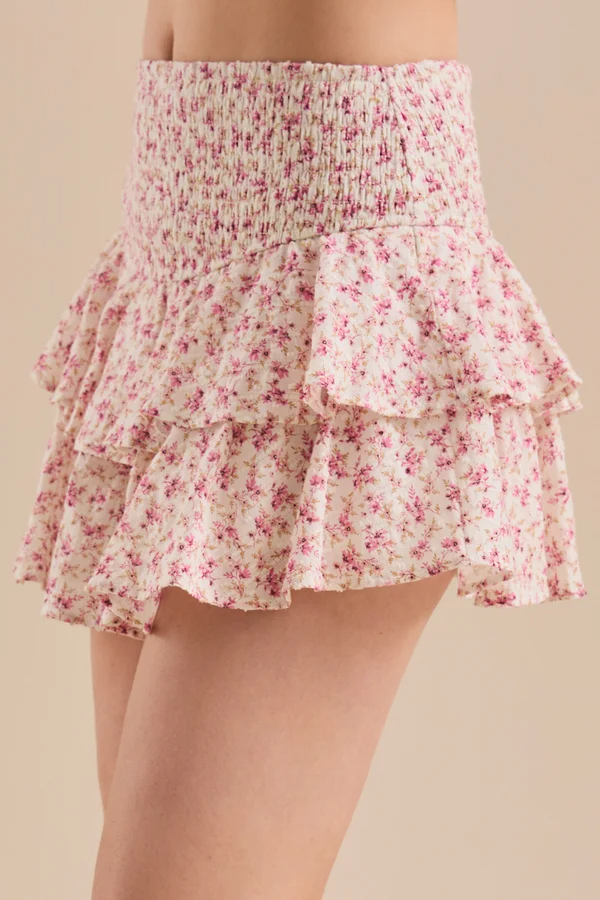 Kendra Tiered Ruffle Mini Skort