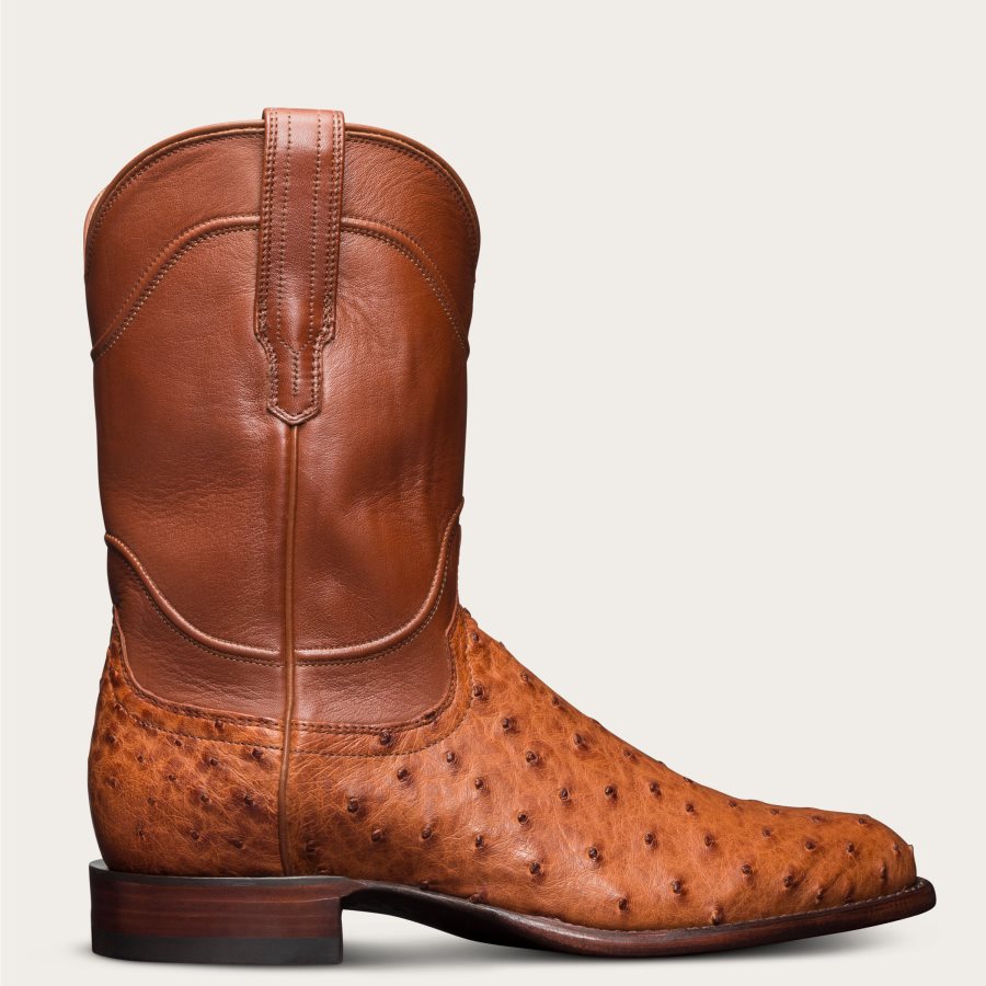 Men The Duke Pecan Ostrich