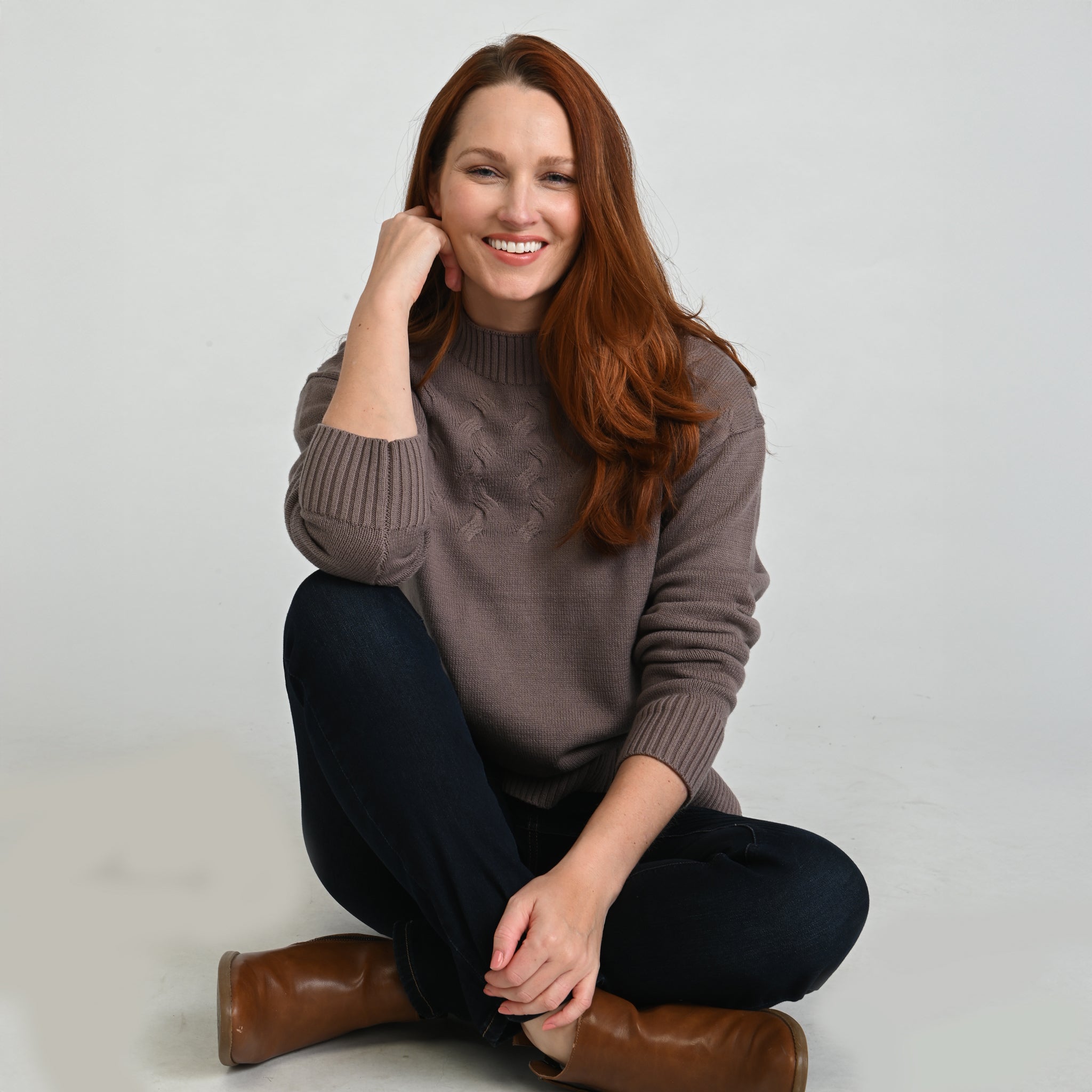 Ribbed Mock Neck Sweater