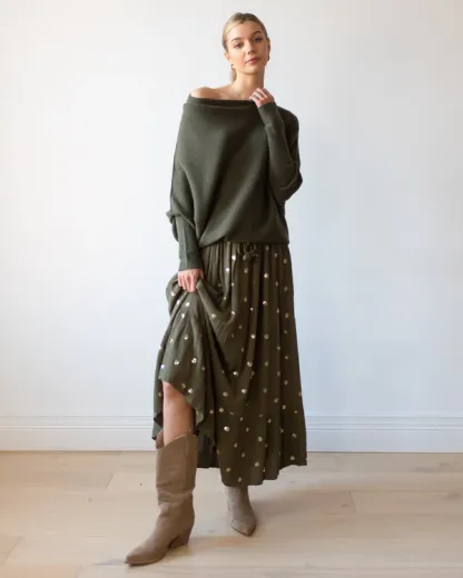 Asymmetric Draped Jumper Sweater