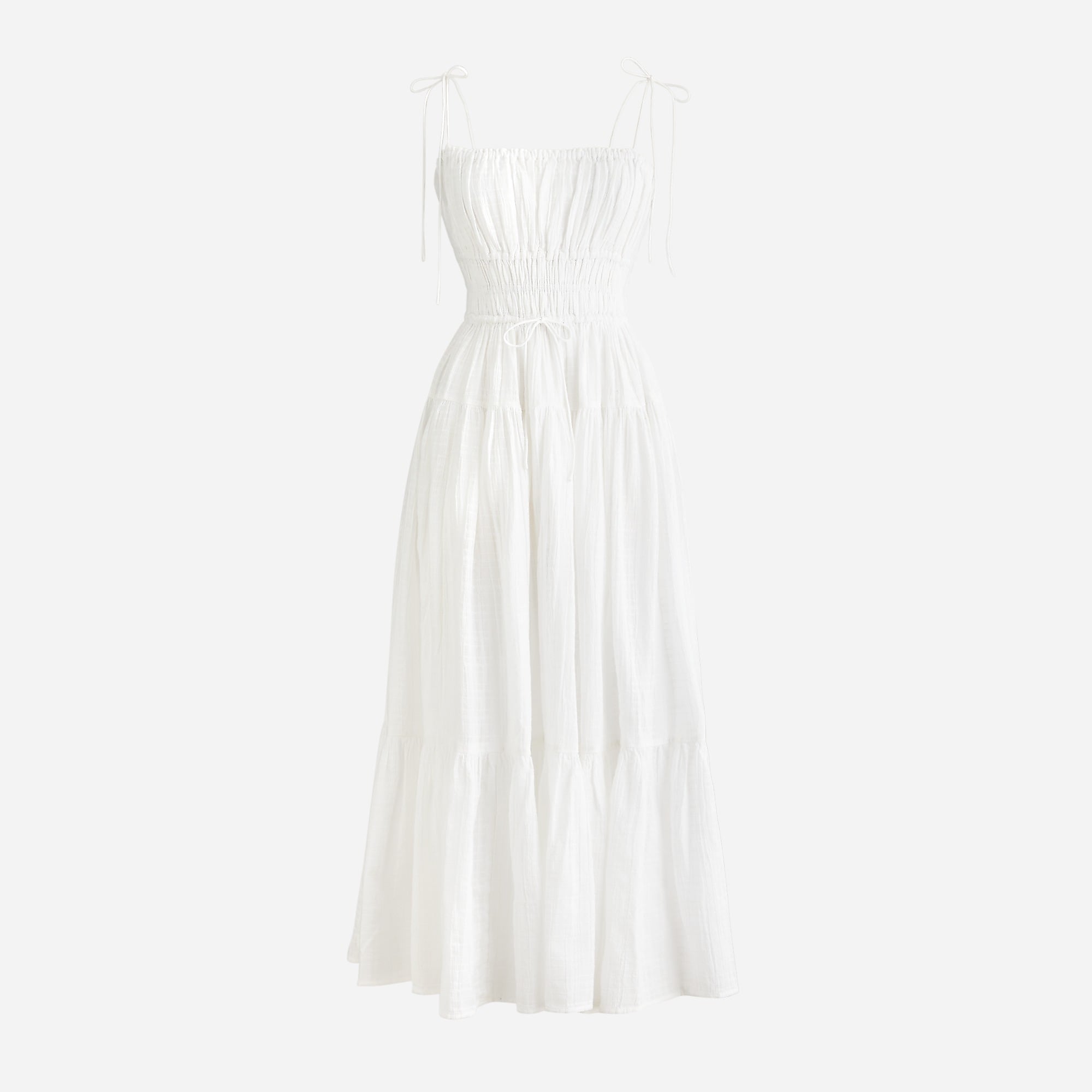 Clio dress in textured gauze