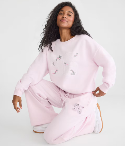 Cloud Soft Floral 96 High-Rise Wide Leg Sweatpants