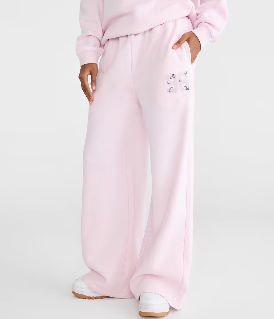 Cloud Soft Floral 96 High-Rise Wide Leg Sweatpants