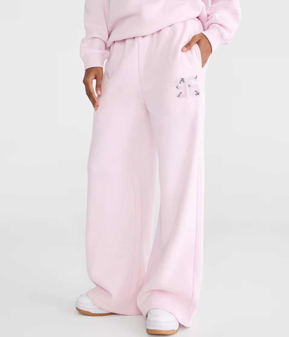 Cloud Soft Floral 96 High-Rise Wide Leg Sweatpants