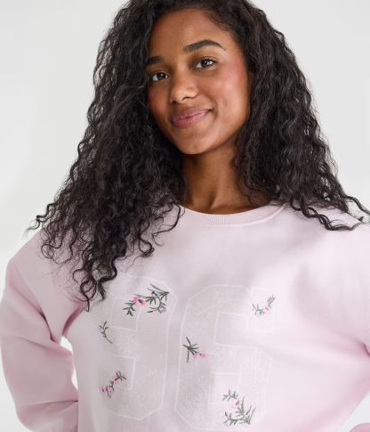 Cloud Soft Floral 96 Oversized Crew Sweatshirt