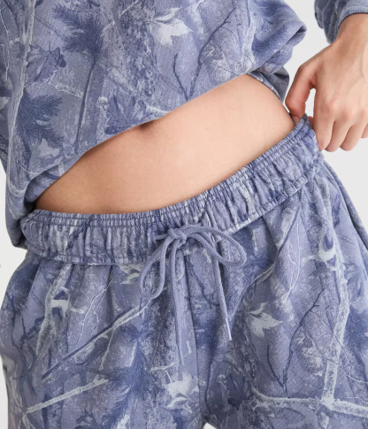 Cloud Soft Forest Camo High-Rise Straight Leg Sweatpants