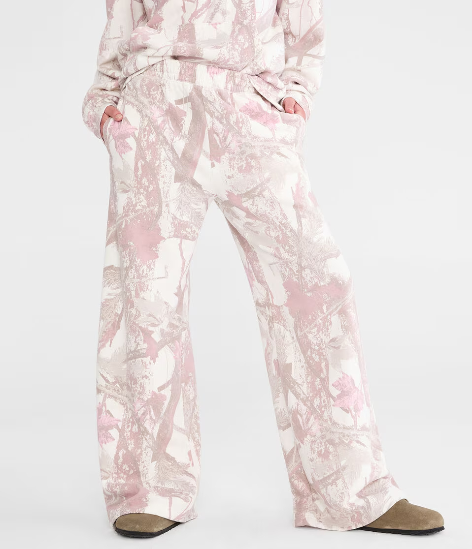 Cloud Soft Forest Camo High-Rise Wide Leg Sweatpants