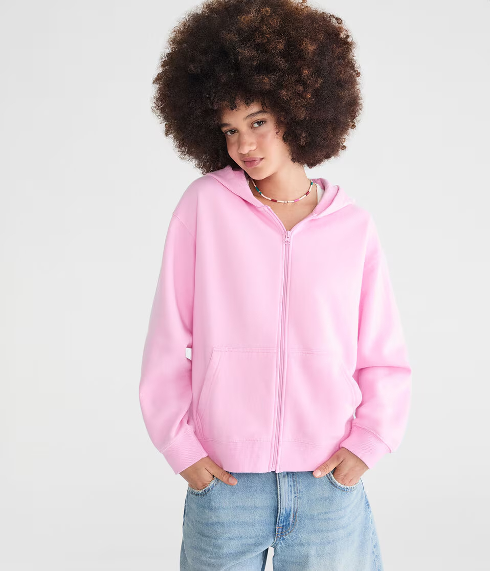 Cloud Soft Oversized Full-Zip Hoodie