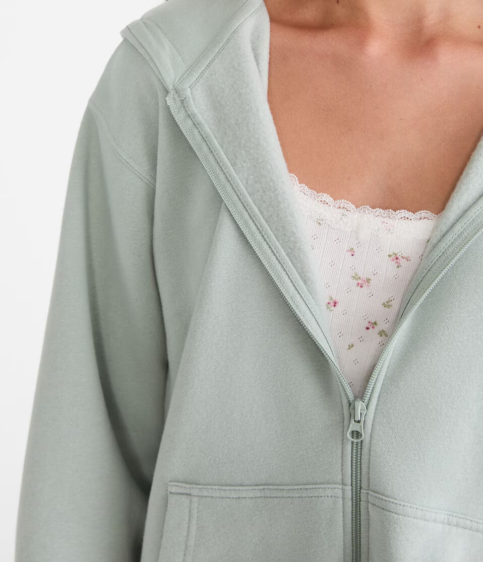 Cloud Soft Oversized Full-Zip Hoodie