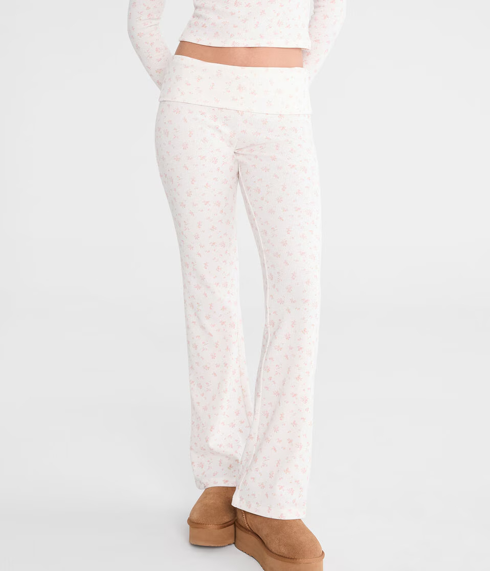 Floral Waffle Sleep Pants