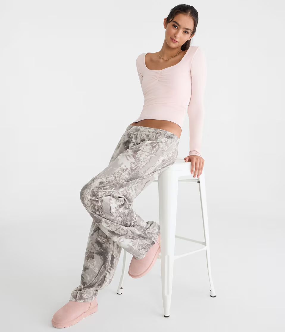 Forest Camo Polyfleece Sleep Pants
