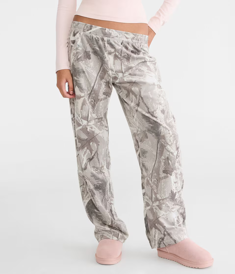 Forest Camo Polyfleece Sleep Pants