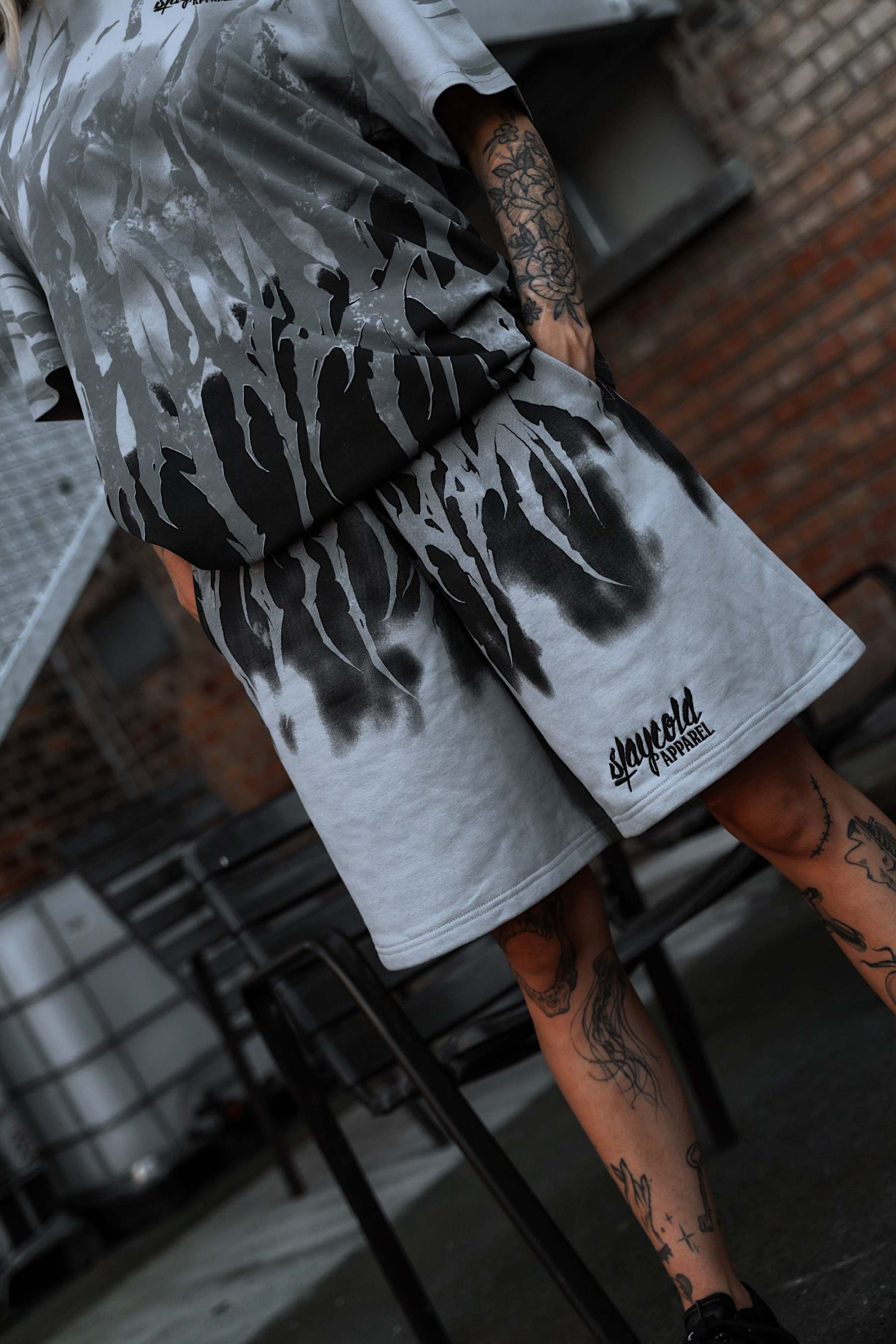 Hellwire (grey) - Prime Shorts (350GSM)