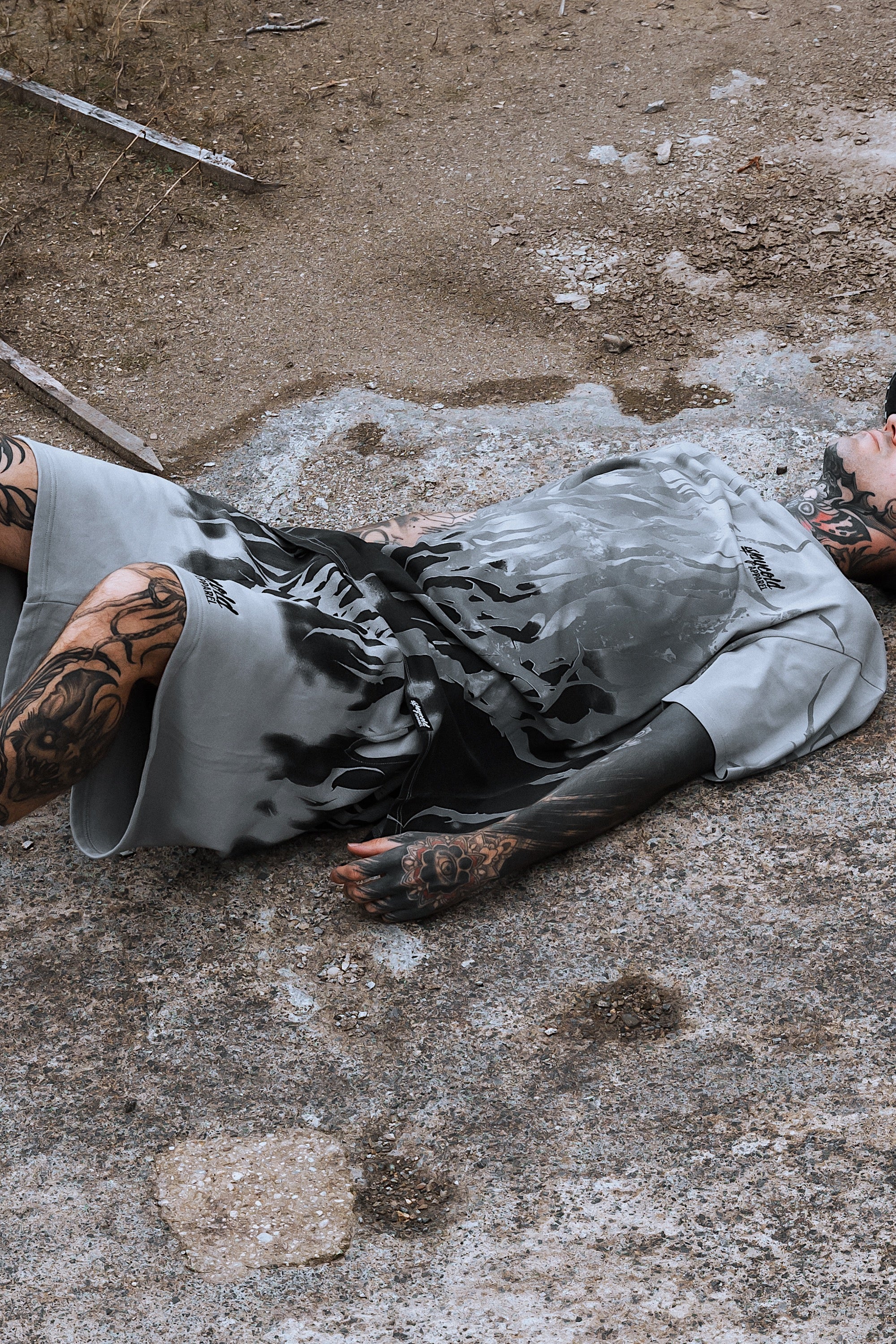 Hellwire (grey) - Prime Shorts (350GSM)