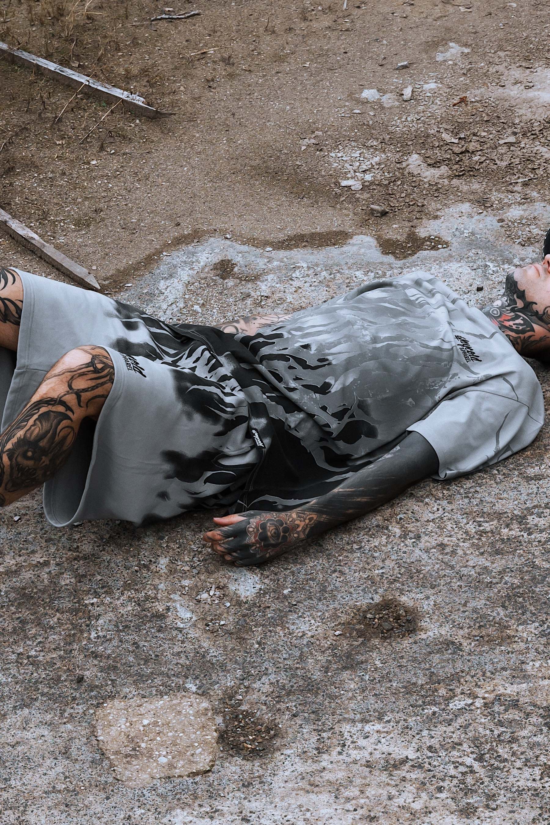 Hellwire (grey) - Prime Shorts (350GSM)