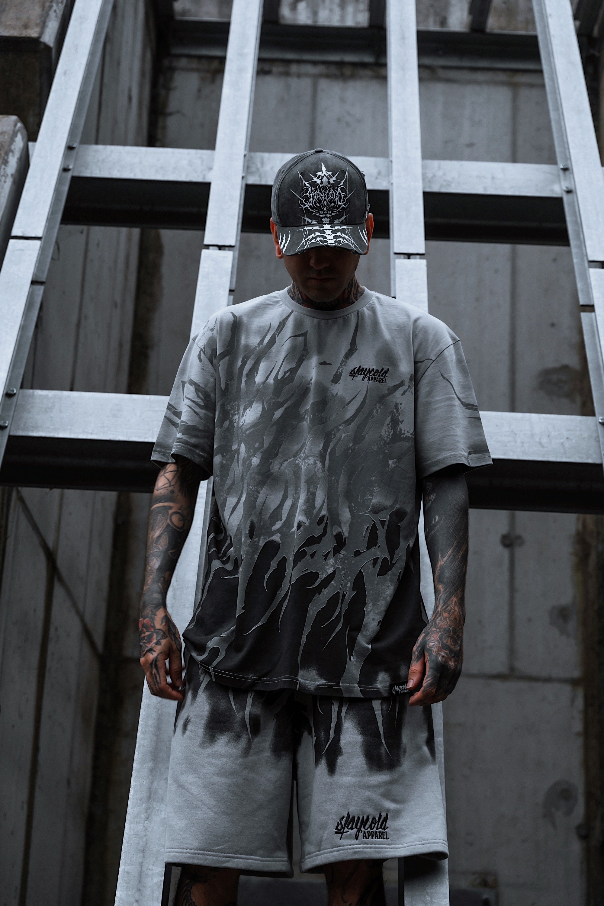 Hellwire (grey) - Prime Shorts (350GSM)