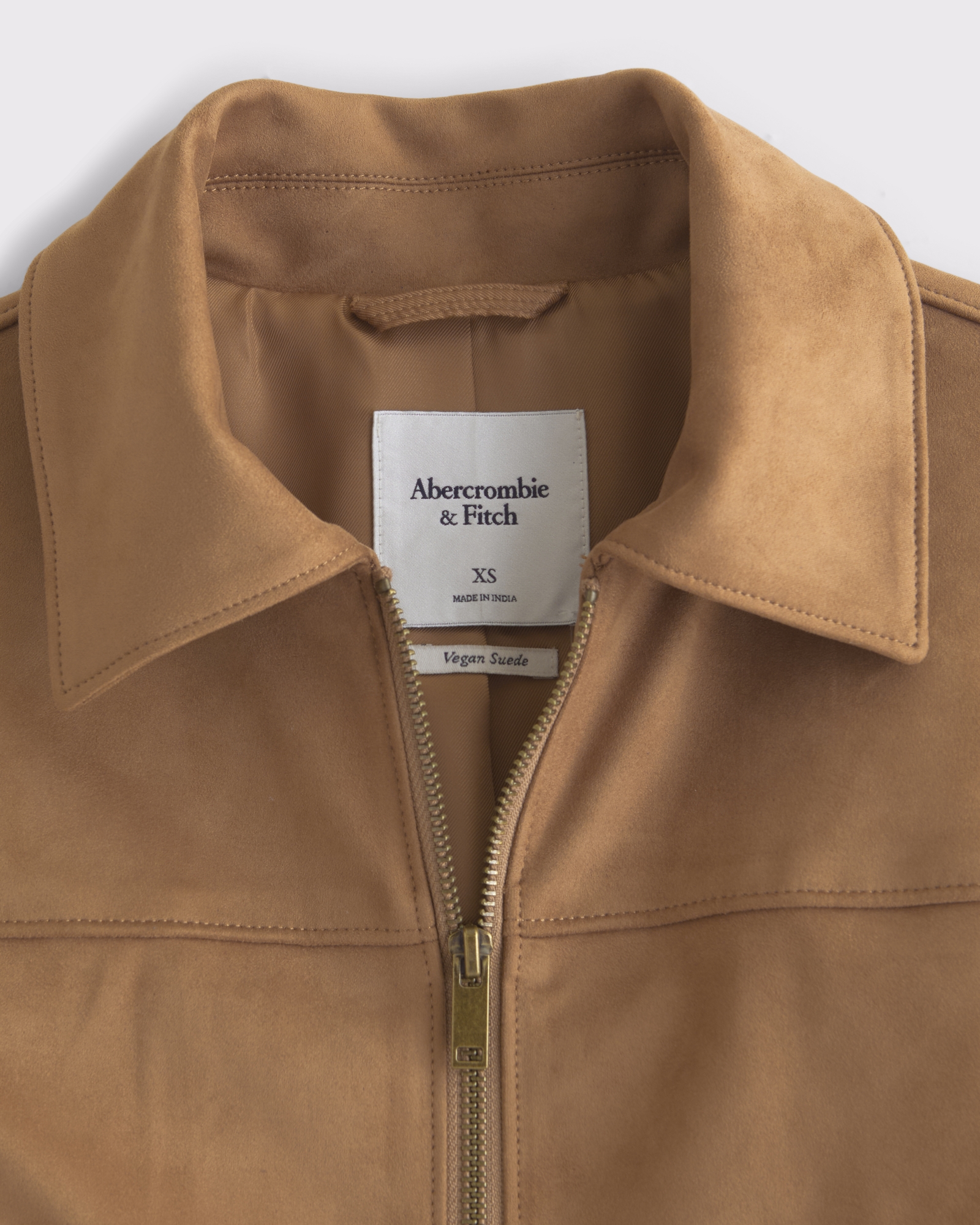 Slim Zip Vegan Leather Jacket