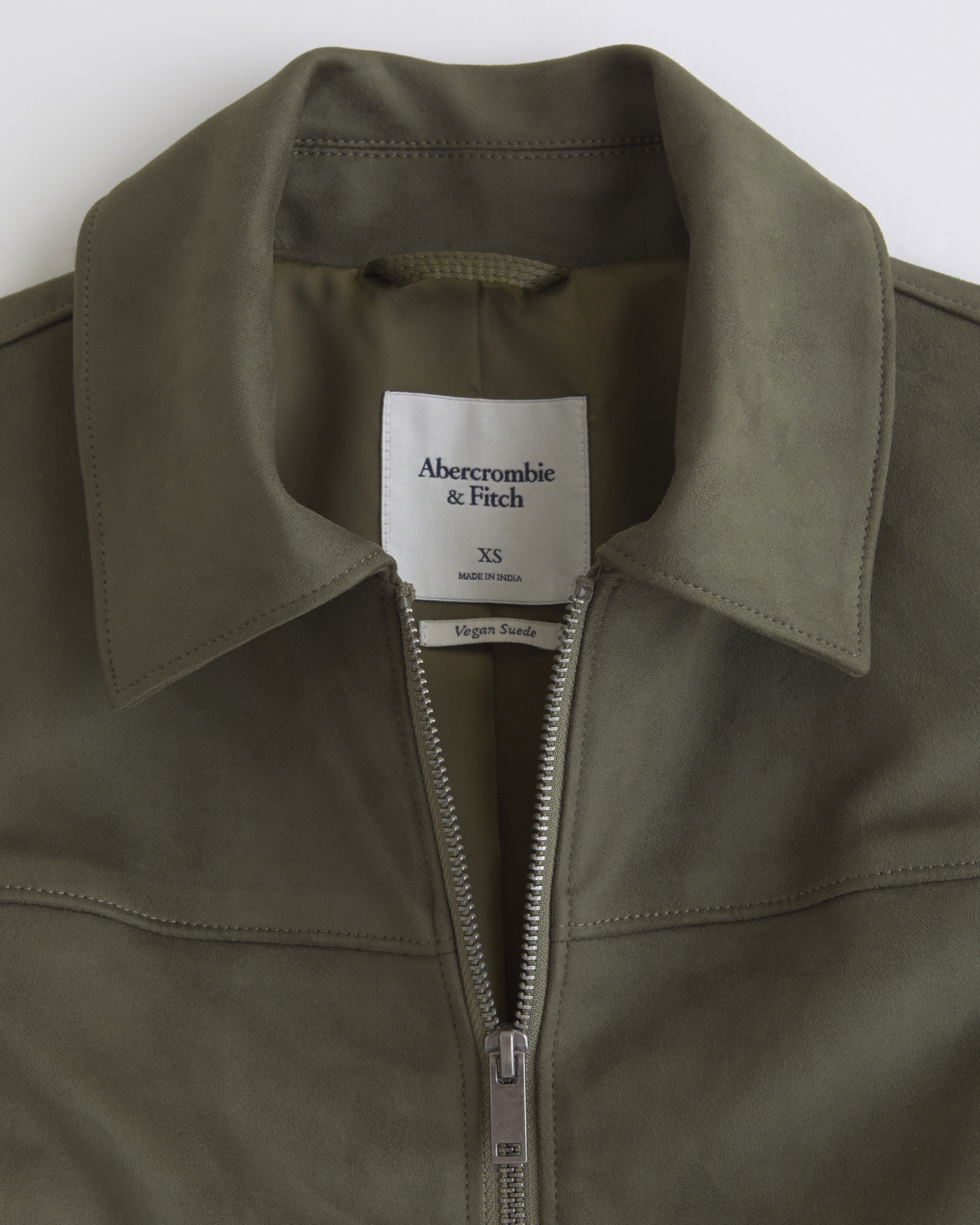 Slim Zip Vegan Leather Jacket