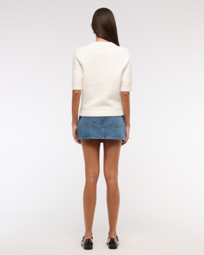 The A&F Madeline Textural Crew Sweater Tee