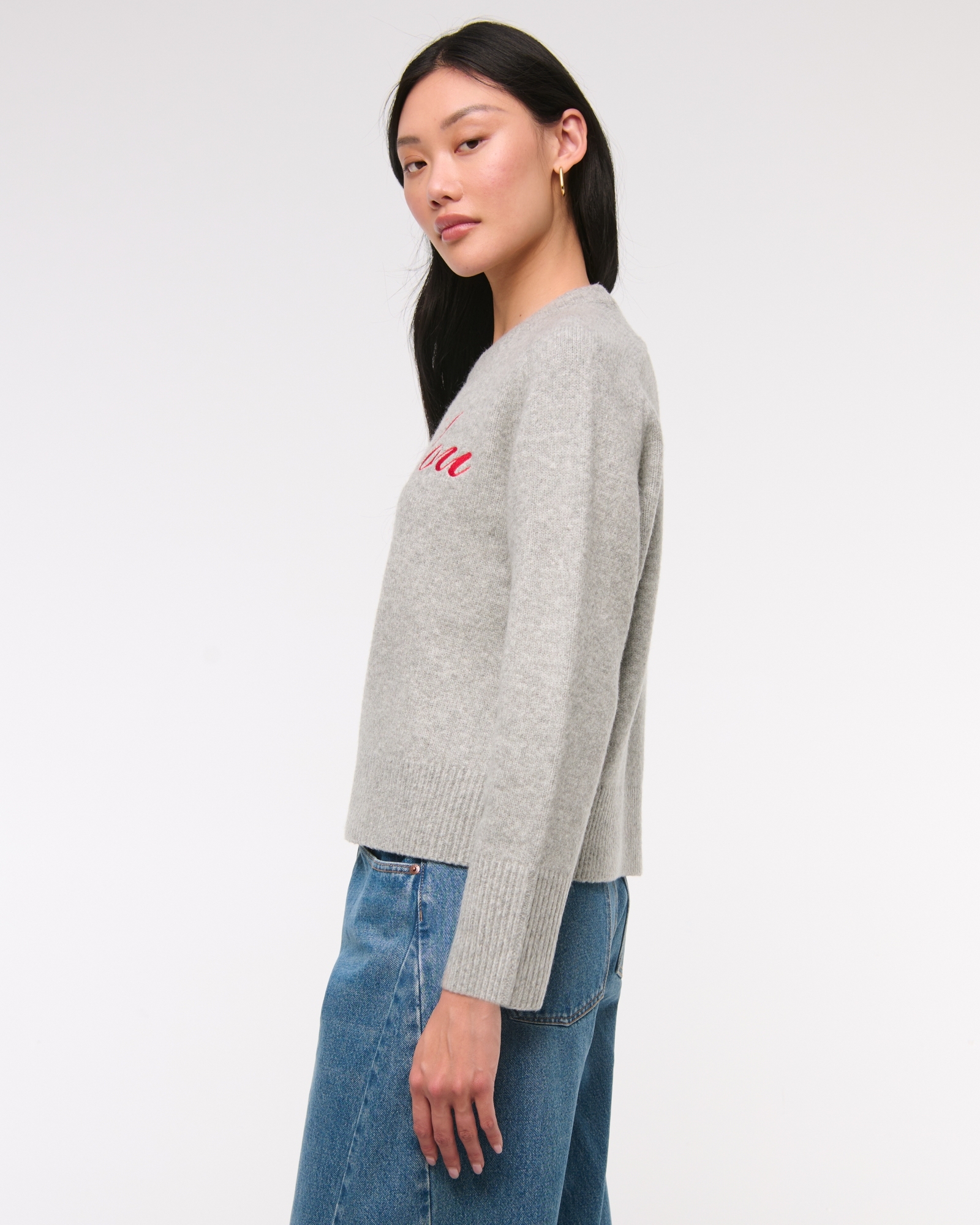 The A&F Madeline Western Crew Sweater