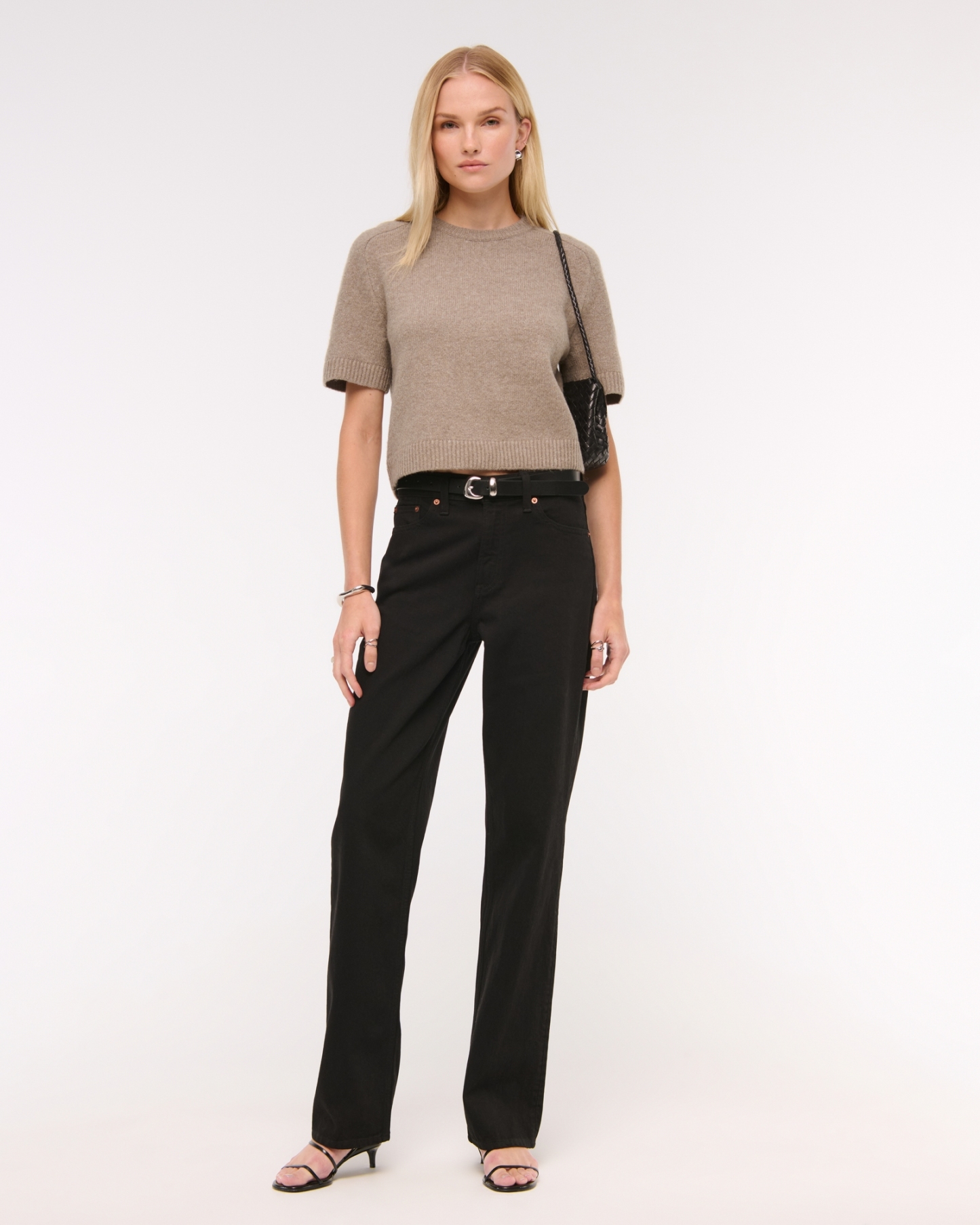 The A&F Madeline Textural Crew Sweater Tee