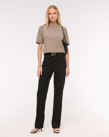 The A&F Madeline Textural Crew Sweater Tee